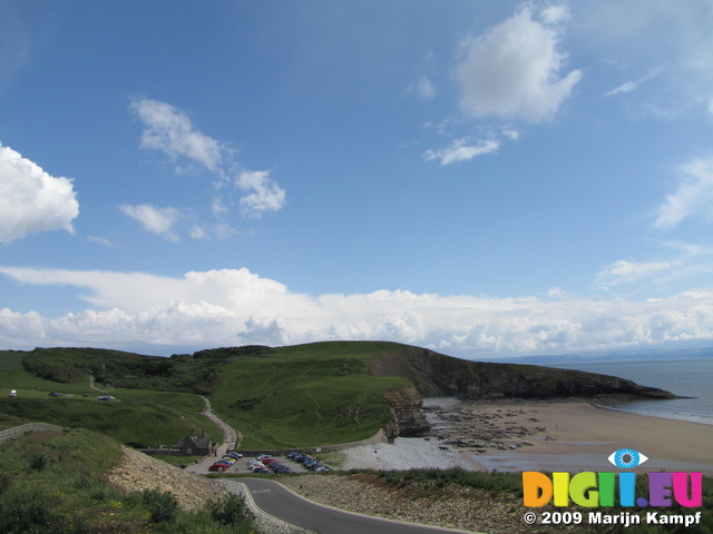 SX06780 Slade Castle and Dunraven bay, Southerndown